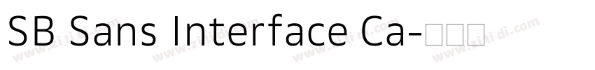 SB Sans Interface Ca字体转换 SB Sans Interface Ca字体转换